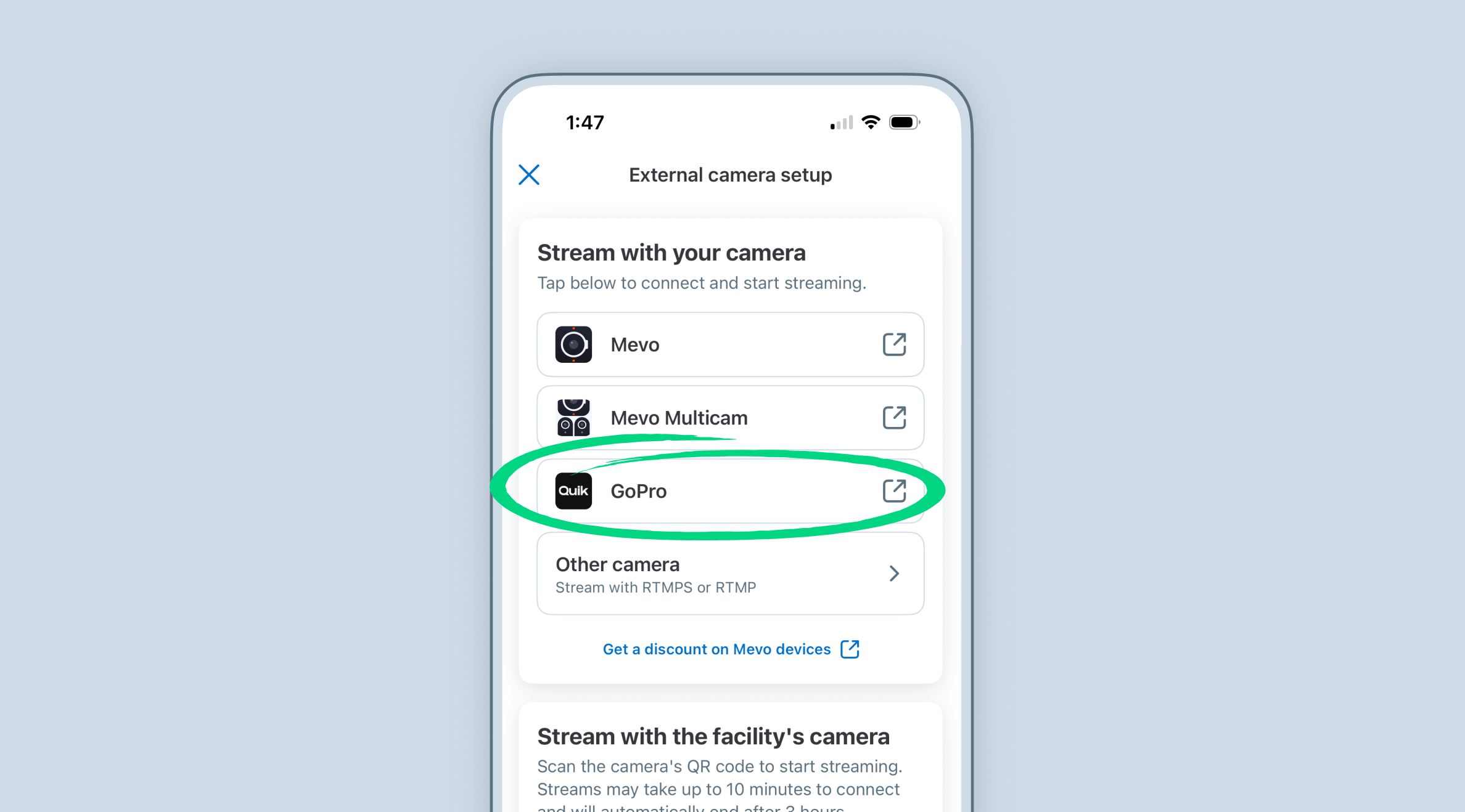 Live Stream from a GoPro Camera – GameChanger